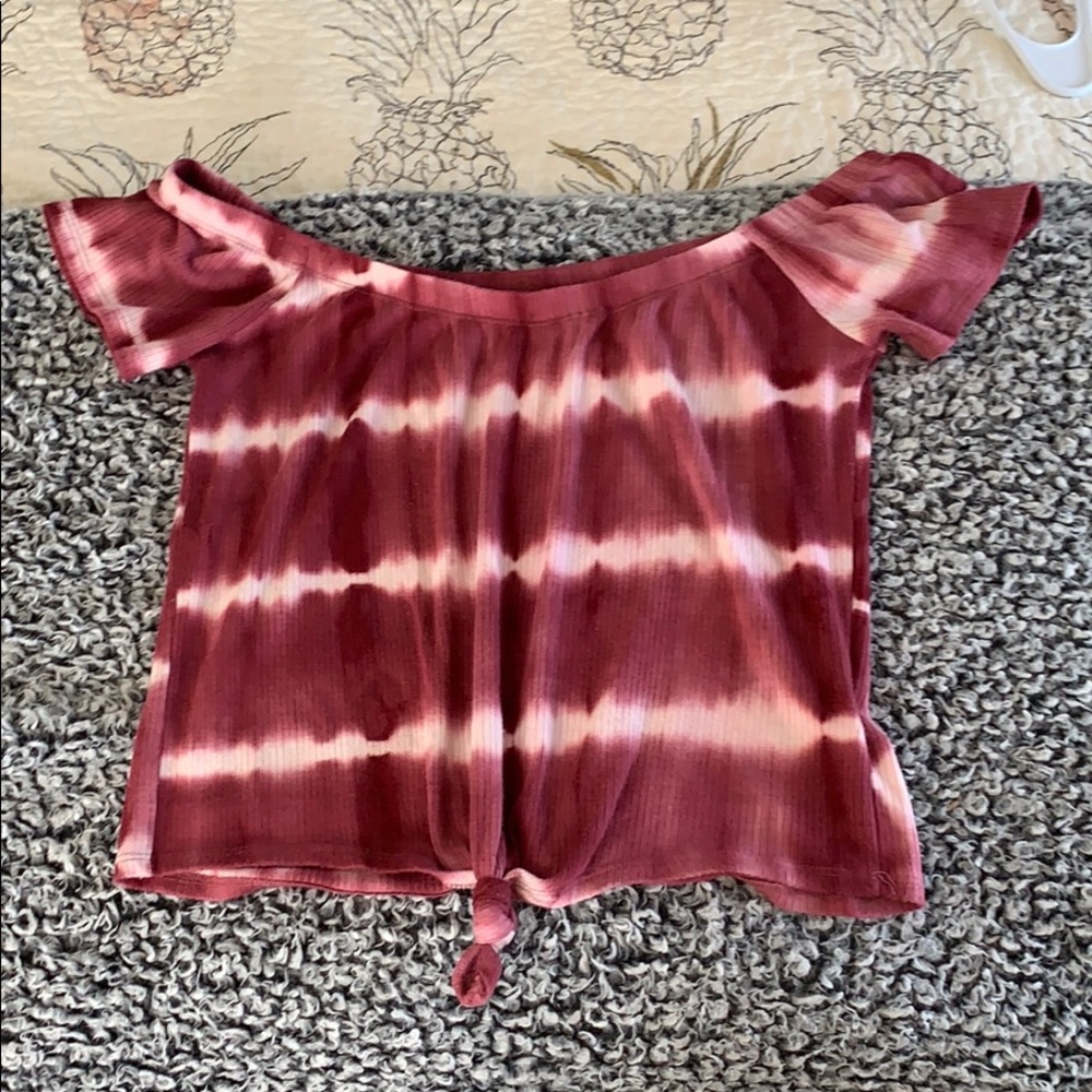 Charlotte Russe off the shoulder crop top